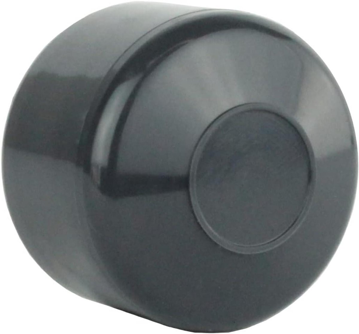 Set van 25 Ronde Buisdoppen Antraciet voor Hekpalen 51 mm