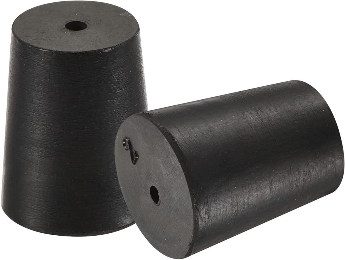 Rubberen Taps Toelopende Stop - Laboratoriumstop Met Gat - Afsluiten Van Gaten - Duurzaam Rubber Materiaal - 16mm tot 20mm