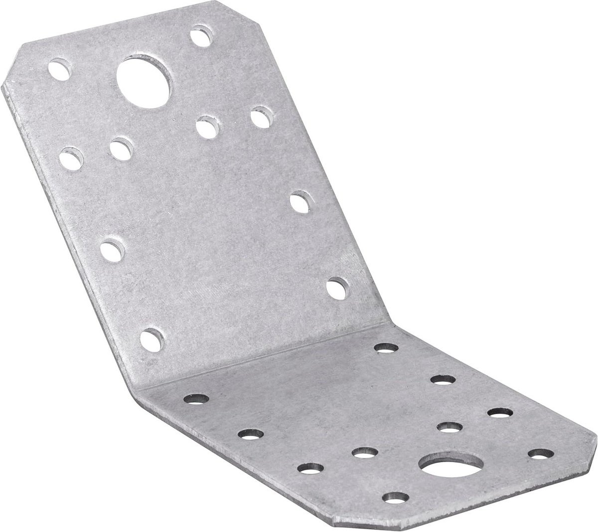 Hoekverbinding 10 stuks - Bevestigingshoek metaal - Bouw toepassingen - Verzinkt staal - 70 x 70 mm - Zilver