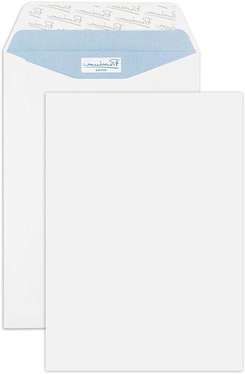 Luxe Kwaliteit Enveloppen 229 x 162 mm Ultra Wit Geweven 500 Stuks