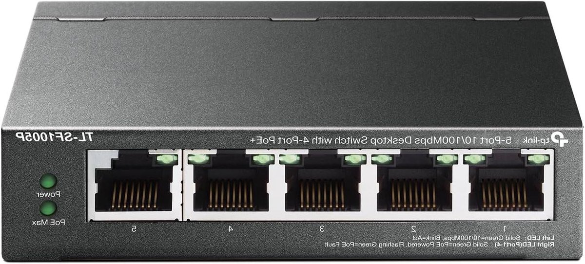 Desktop Switch 5 Poorten met PoE+ Ondersteuning voor Thuis en Kantoor