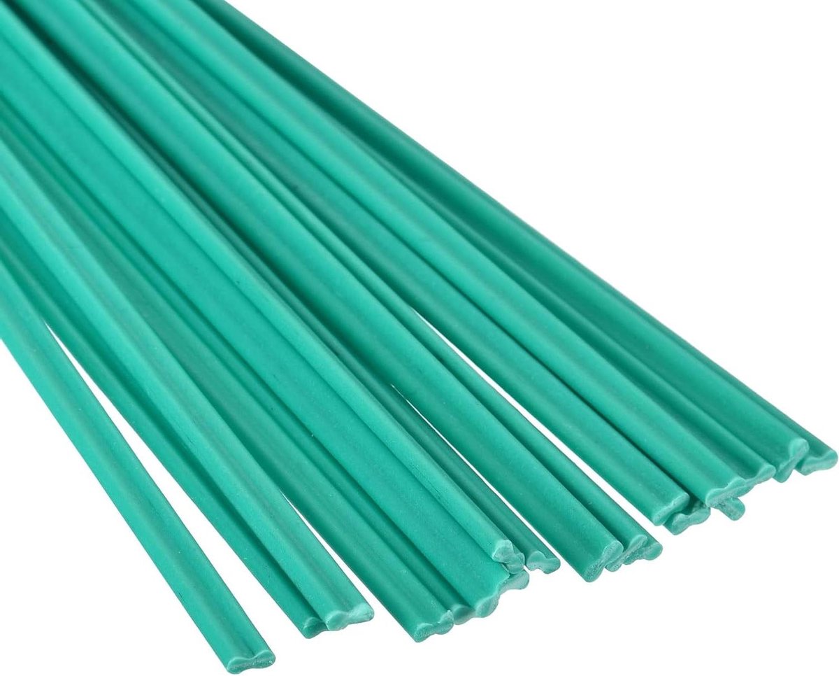 Kunststof Lasstaven - PVC Lasstrips - Kunststof Reparatie - Goede Lasbaarheid - 20 cm - Groen