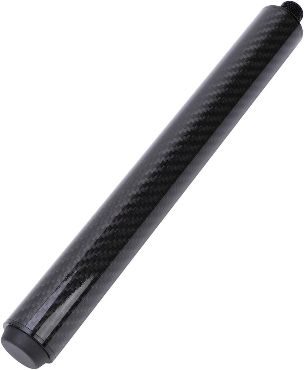 Poolkeu Verlengstuk - Biljartkeu Extensie - Poolen Verbeteren - Koolstofvezel Constructie - 25.4 cm - Zwart