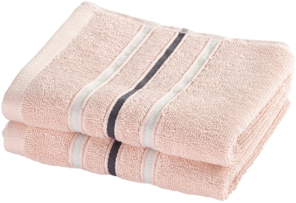 Moodit Gastendoekjes Empress - Pearl Pink - set 2 stuks - 30 x 50 cm - 100% Katoen
