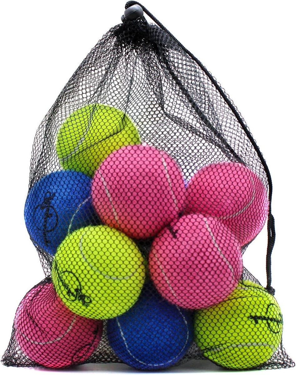 Tennisballen - Oefenballen Trainingsballen - Sporten en Spelen - Duurzaam Viltmateriaal - 12 stuks - Meerkleurig