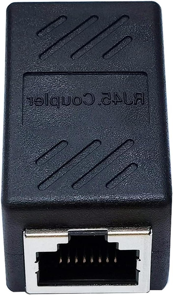 RJ45 Koppelaar Vrouwelijk - Ethernet Extender Adapter - Netwerk Verbinding Uitbreiden - Metalen Afscherming Vergulde Contacten
