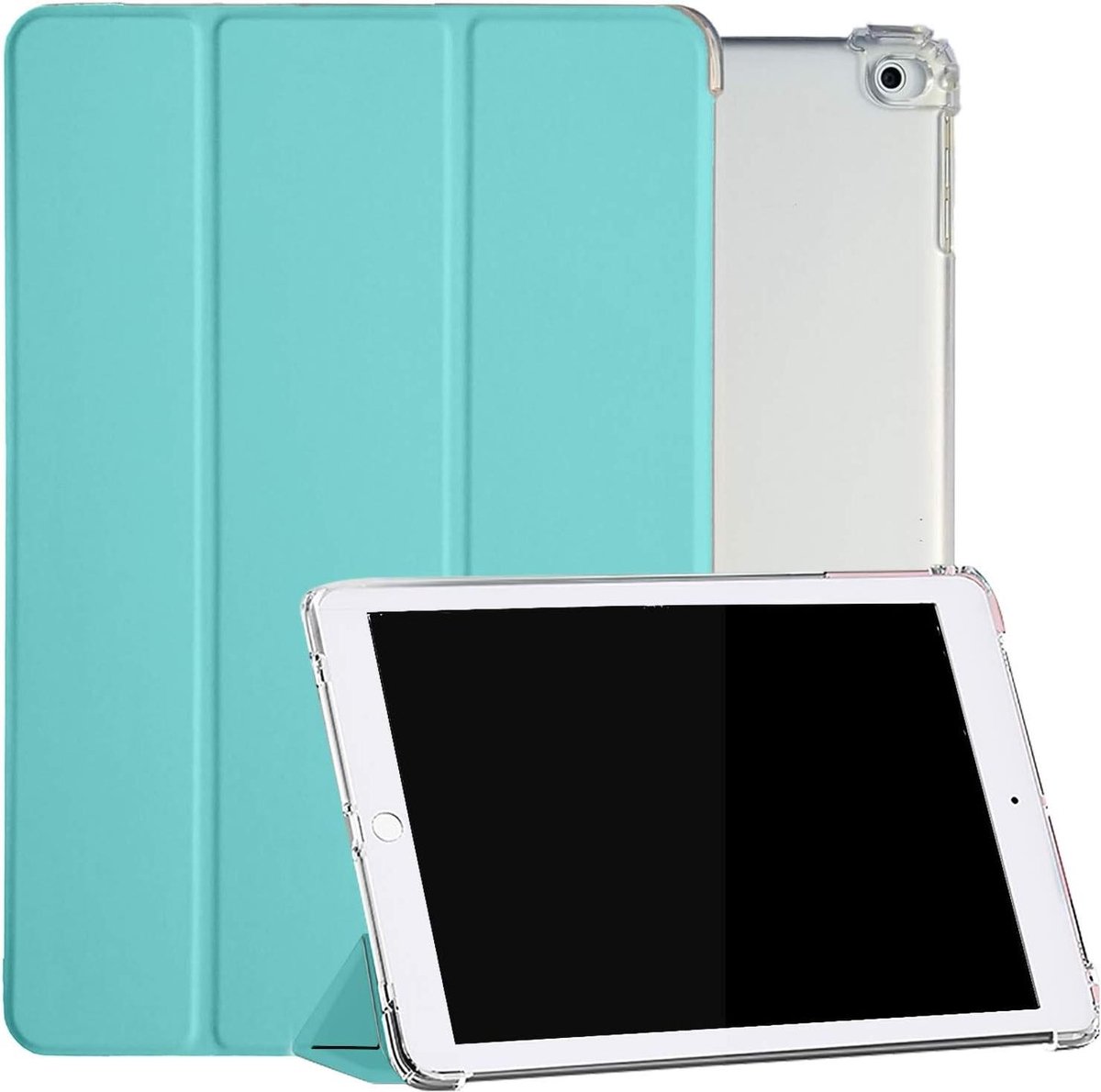 iPad Pro 10.5 Hoes - Air 3 Hoes - Tablet Beschermen - Driebladig Slimme Cover - 10.5 Inch - Hemelsblauw