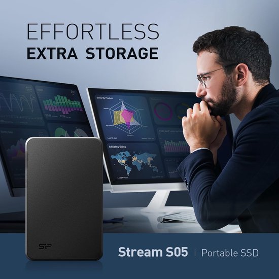 Externe SSD - Draagbare Opslag - Bestanden Overzetten - Robuust Ontwerp - 2TB - Zwart — afbeelding 5