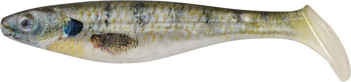 Zwem Lokaas - Zachte Kunstaas - Vissen Vangen - Realistisch Profiel - 3.8 Inch - Blauwgroen