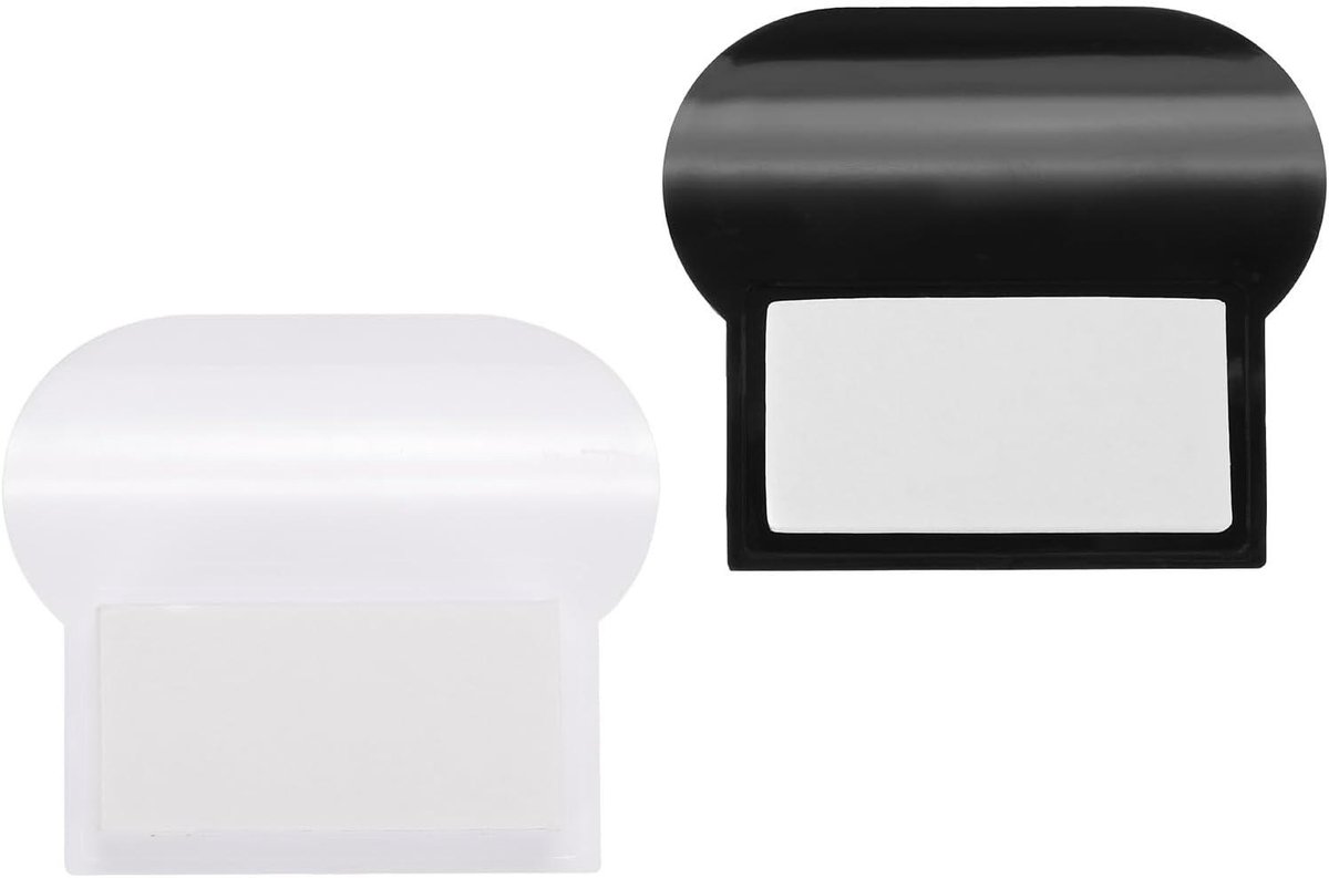 Toiletdeksellifter - WC bril opener - Hygiënisch toiletgebruik - Zelfklevende handgreep - 7 x 6 cm - Zwart en wit