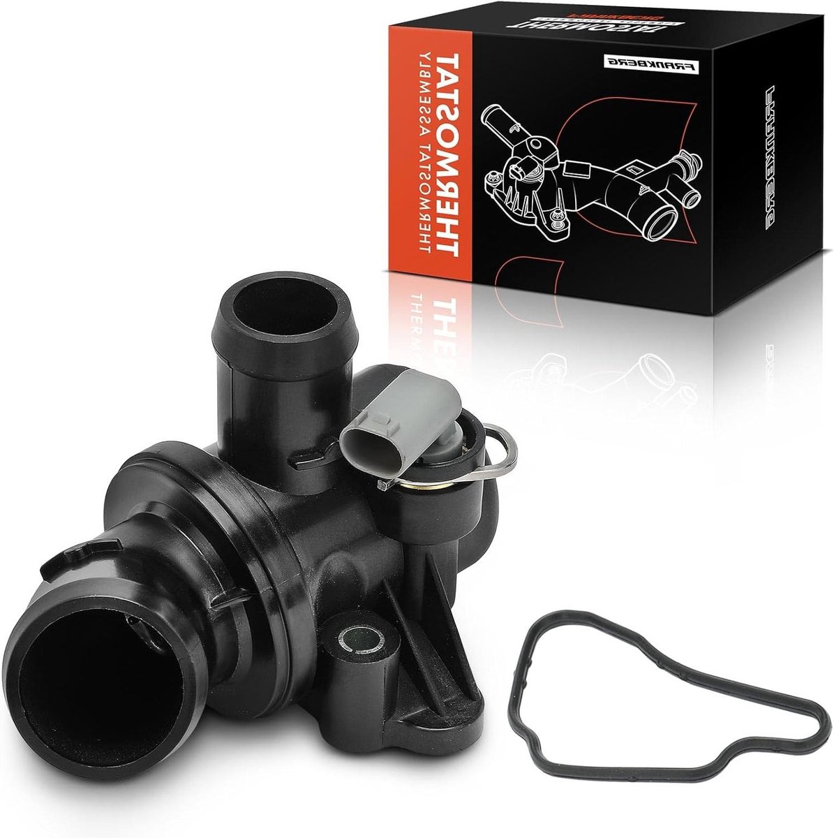 Koelwaterregelaar Motor - Thermostaat Klep - Motor Koeling - Directe Vervanging - 11.5 x 11.5 x 10 cm - Zilverkleurig