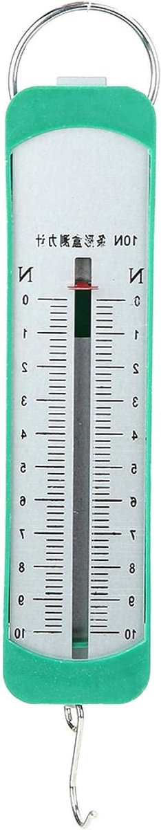 Rollenbank Krachtmeter - Newton Meter - Fysische Experimenten - Veer Mechanisme - 10N Bereik - Groene Schaal