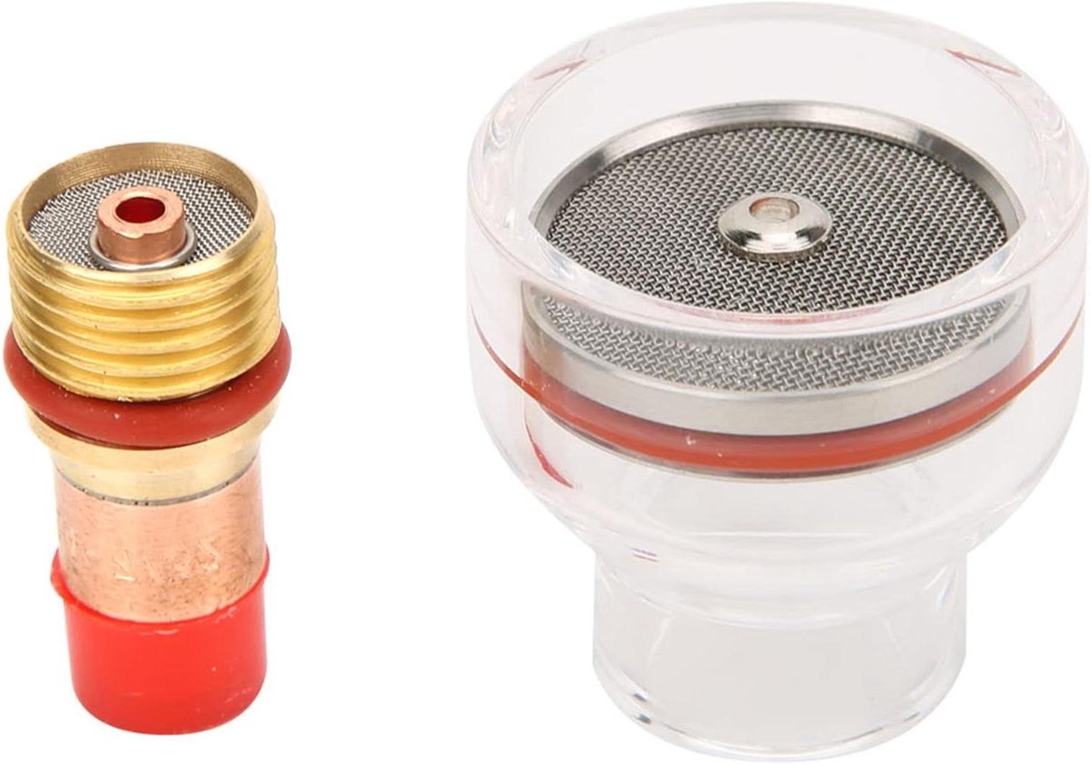 TIG Las Accessoires Set - Toorts Onderdelen - Precisie Lassen - Hoge Temperatuurbestendig - 2.4 mm - Transparant