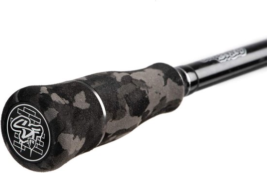 Spinhengel Finesse - Streetfishing Hengel - Vissen op Baars - Lichtreflecterende Top - 190 cm - Zwart — afbeelding 2
