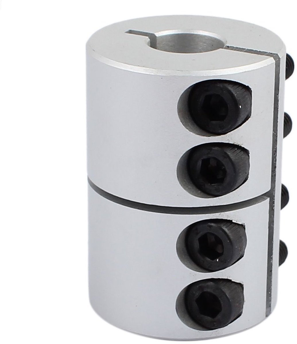 sourcingmap Motor Shaft Joint Helical Beam Coupler Koppeling L45xD32mm 12x14mm