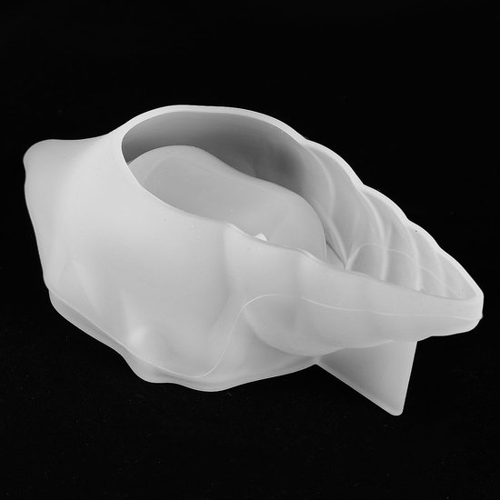 schelpvormmal, schelpvormige kaarsenhouder, siliconen gietmallen, siliconen kaarsenhoudermalset voor harsschelpcontainers en huisdecoraties — afbeelding 2