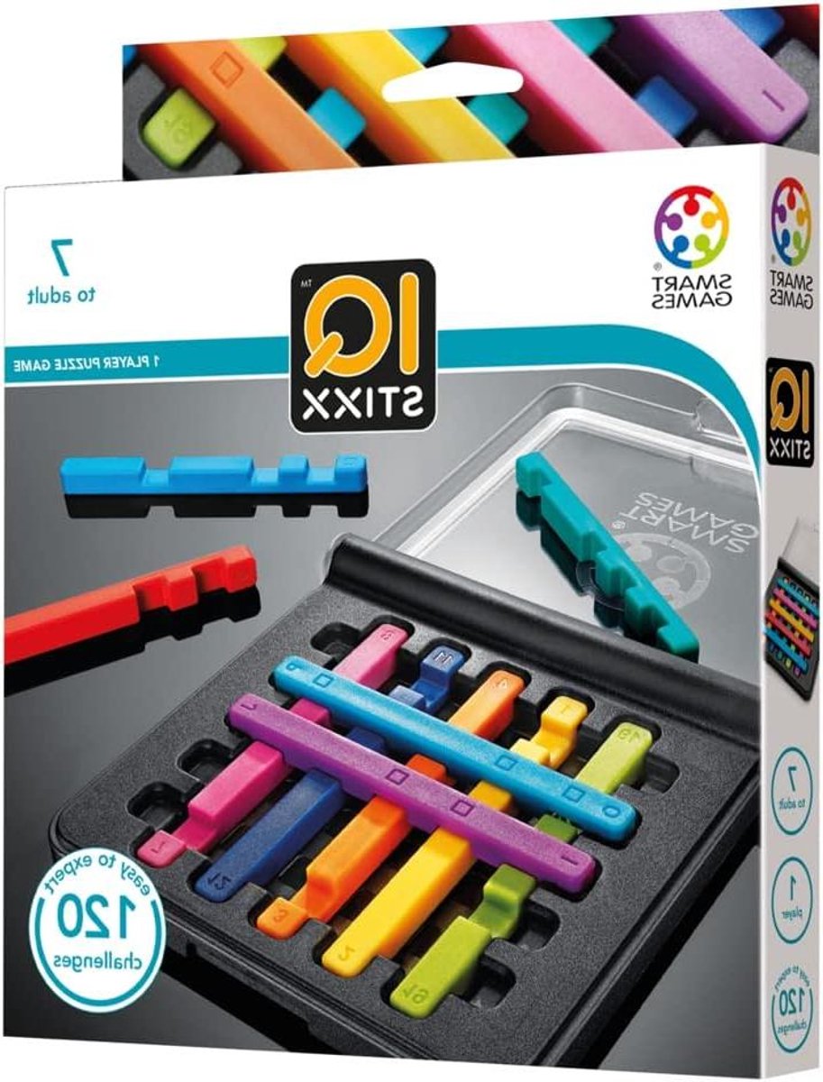 Logicaspel Kind - Stokjespuzzel Stokspel - Logica Trainen - 120 Uitdagingen - 18 x 5 x 24 cm - Gekleurd