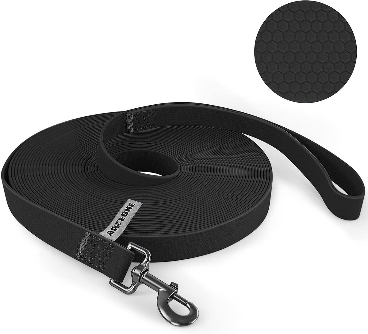 Honden Trainingslijn - Lange Hondengordel - Outdoor Activiteiten - Anti-slip Handvat - 15 meter - Zwart