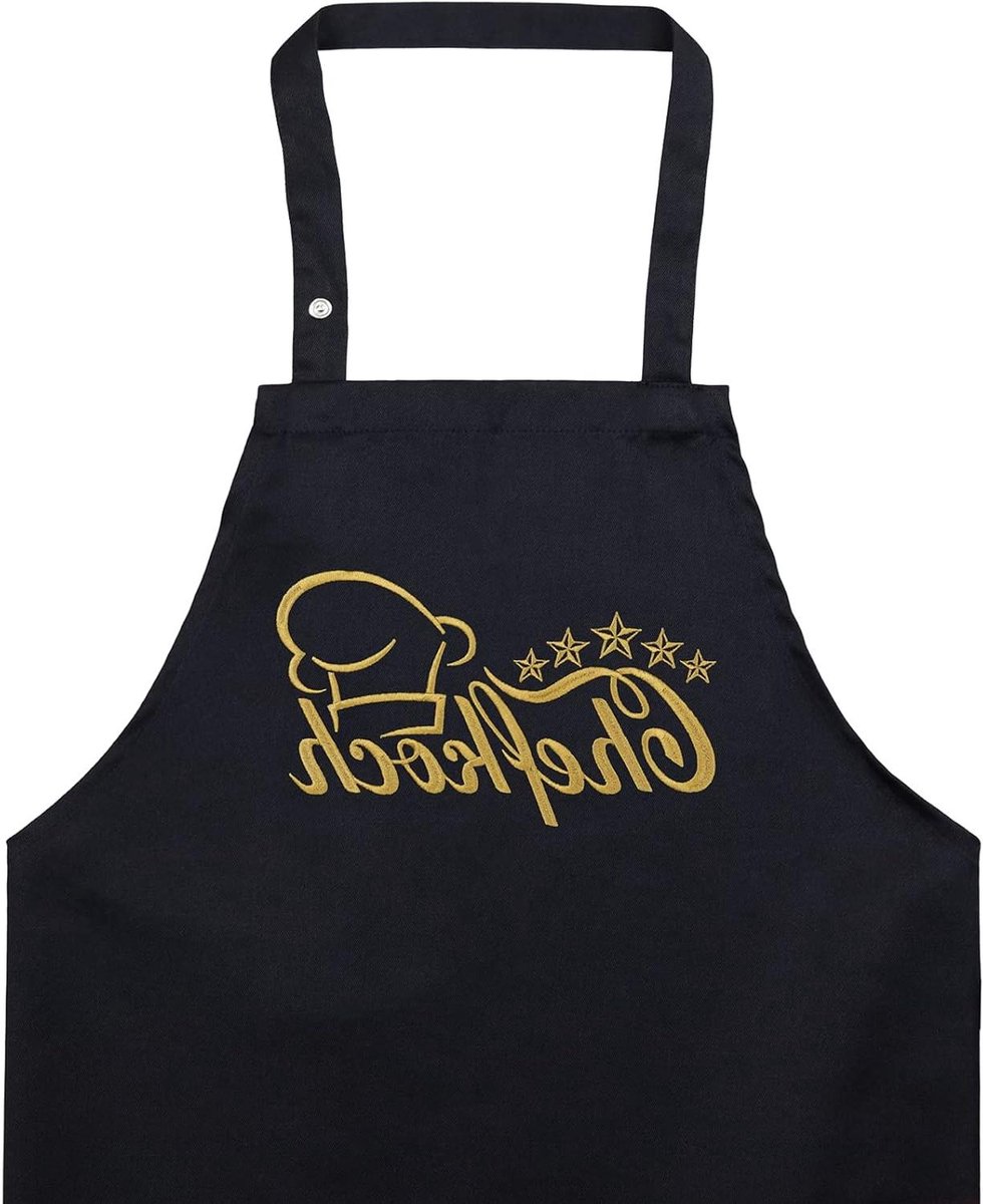 Kookschort Papa - BBQ Schort - Lekker Grillen - Grappige Tekst - 80 x 100 cm - Zwart