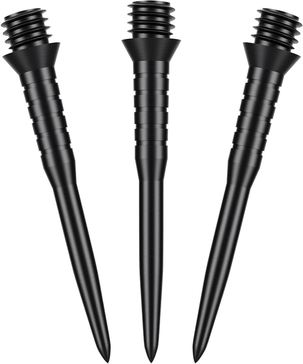 Stalen Dartpunten - Reservepunten - Precisie Werpen - Standaard 2BA - 10 gram - Zwart