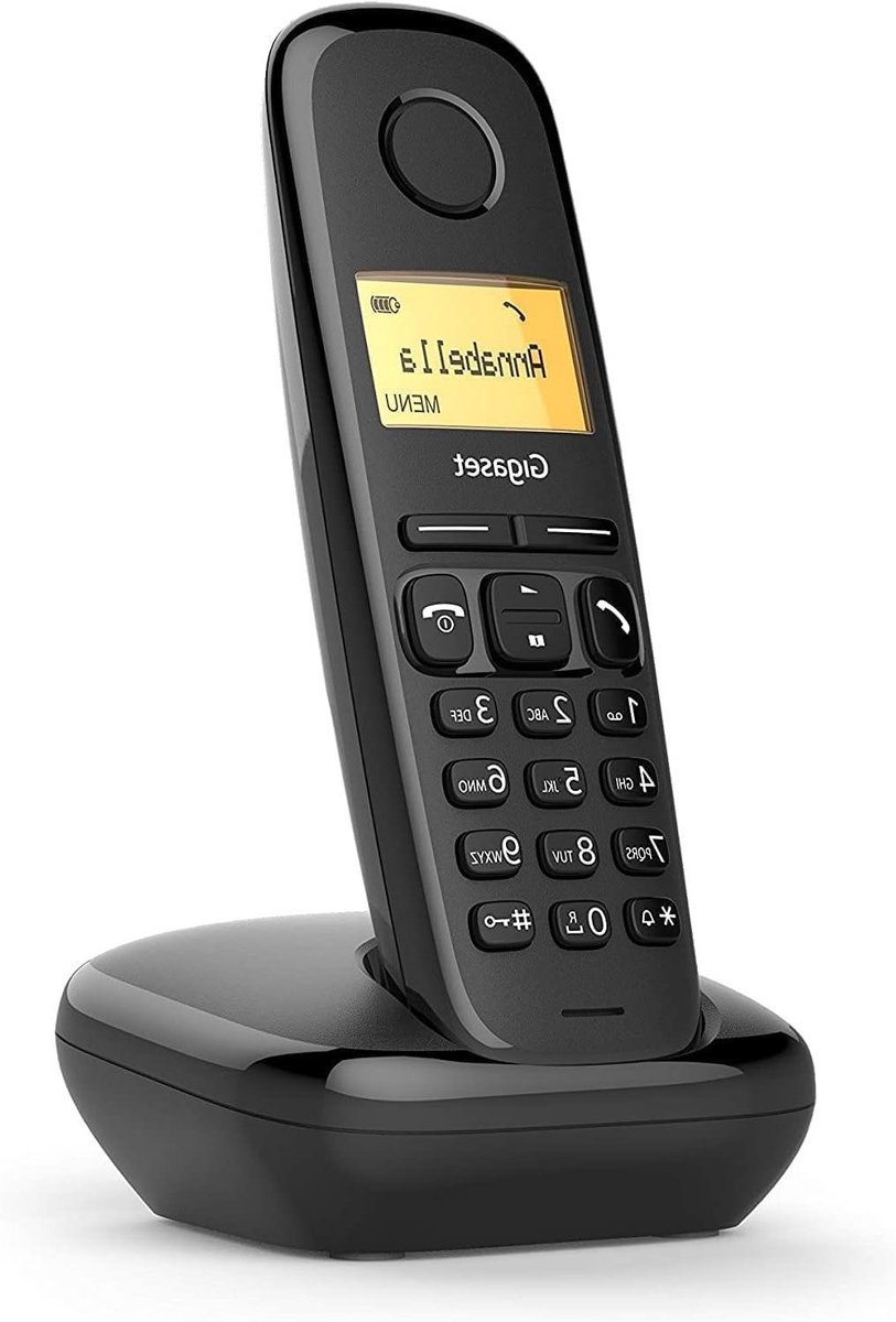Draadloze Thuis Telefoon - Huistelefoon Vast - Thuis Bellen - Groot Verlicht Display - 18 Uur Beltijd - Zwart
