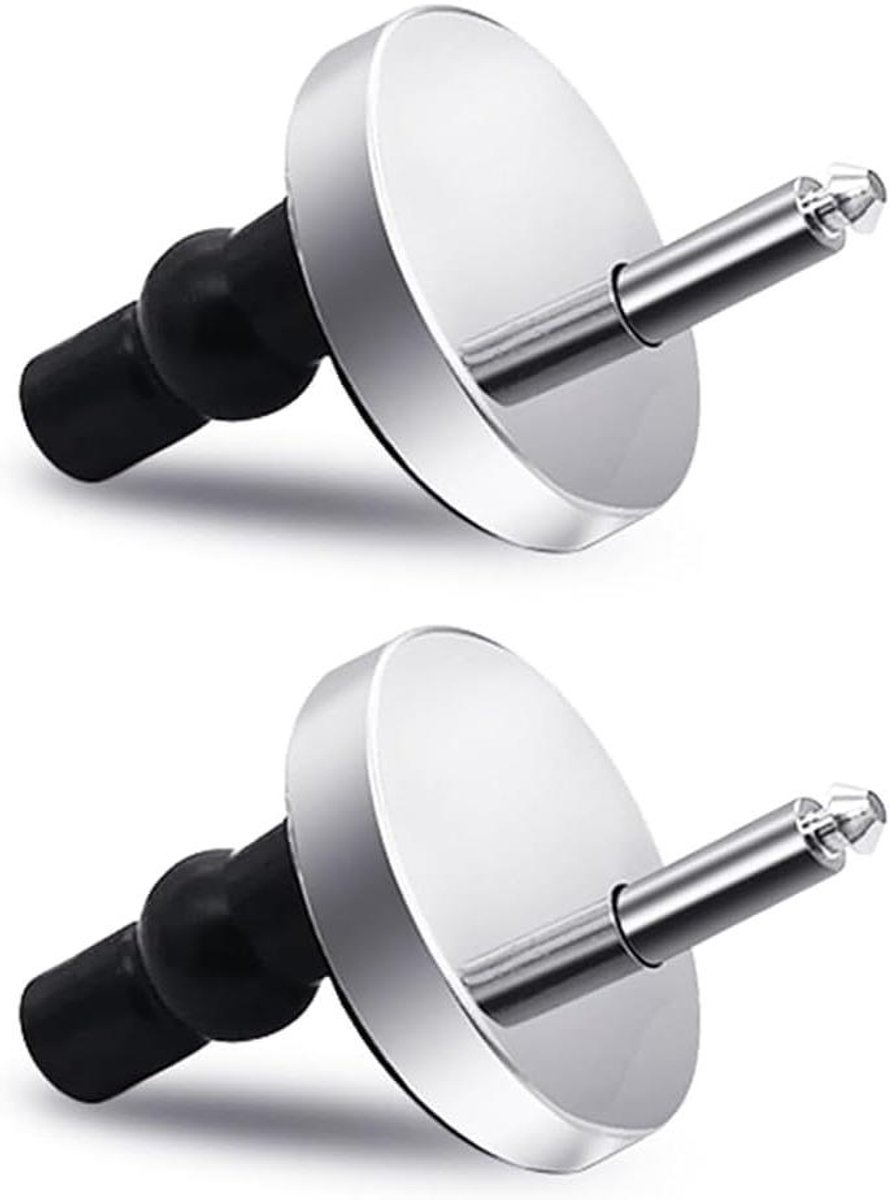 Toiletzitting Bevestiging - Scharnier Set - Badkamer Reparatie - Universele Pasvorm - 2 Stuks - Zilver