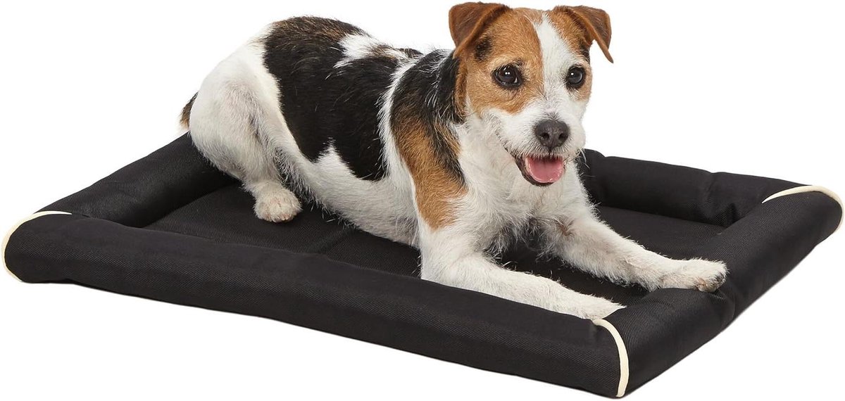 Hondenbed - Dierenmand - Comfort Krat - Waterafstotende stof - 58 cm - Zwart