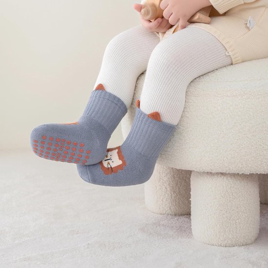 5 Paar Dikke Antislip Babysokken Katoen voor Winter - Thermisch voor Jongens en Meisjes van Merkloos — afbeelding 4