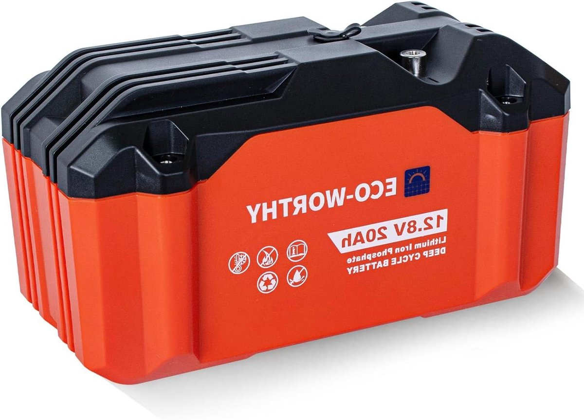 Lithium Batterij - Accu - Outdoor Activiteiten - Geïntegreerd BMS - 256Wh 12V 20Ah - Zwart