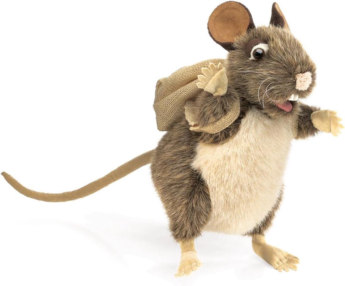 Pak Rat Handpop - Rattenpop Knuffelpop - Rollenspel - Verzamelbaar Pak - N.v.t. - Bruin