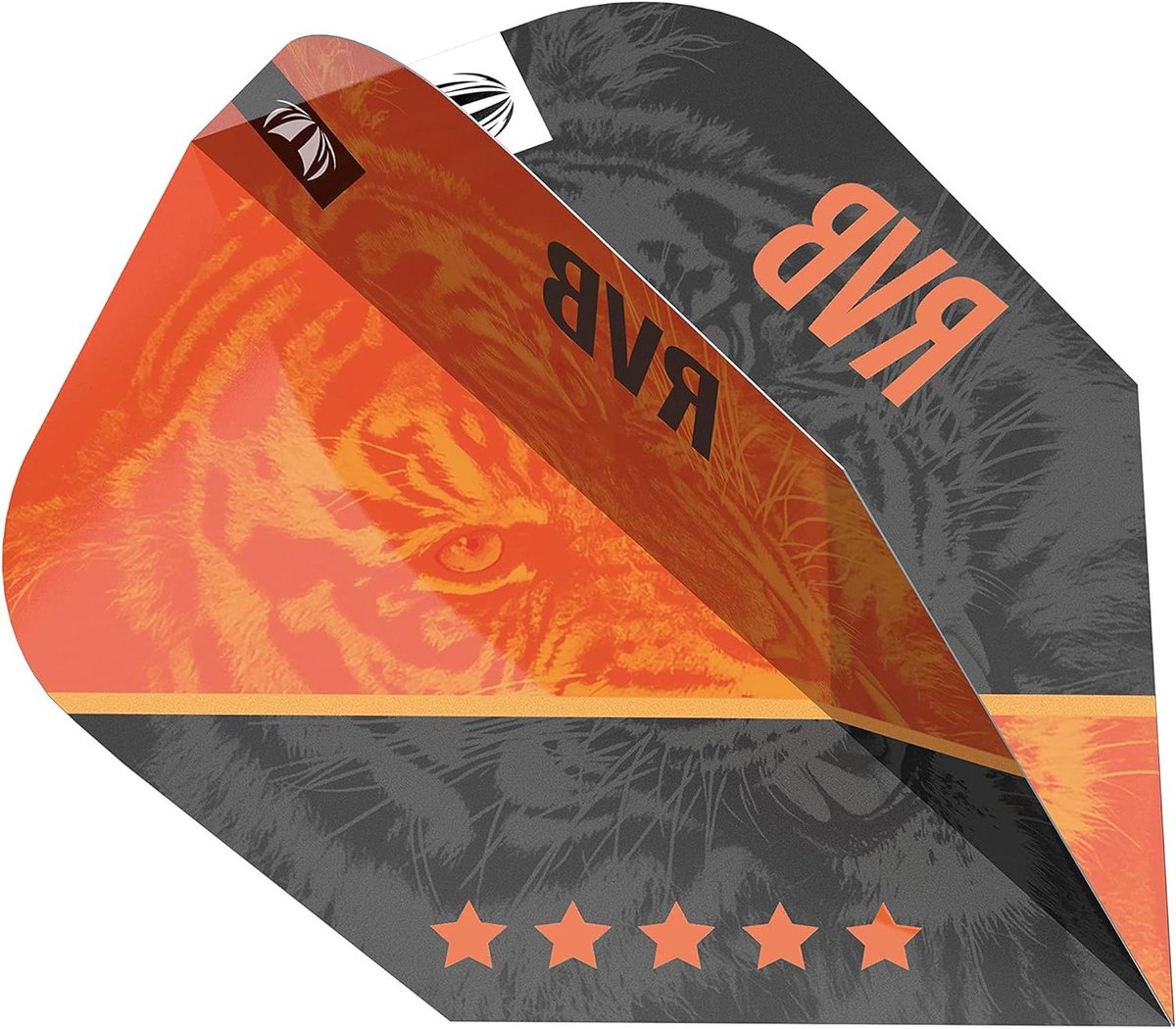 Dart Flights - Vluchten Pijltjes - Darts Spelen - 100 Micron Materiaal - 3 stuks - Oranje Zwart