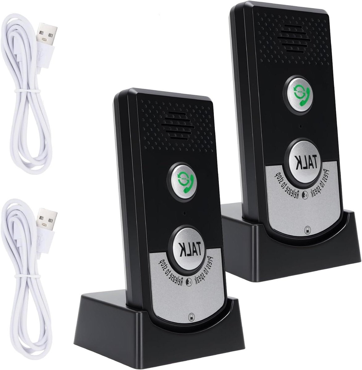 Twee Weg Intercom - Deurbel Systeem - Communicatie Thuis - Draadloze Verbinding - 1000m Bereik - Wit