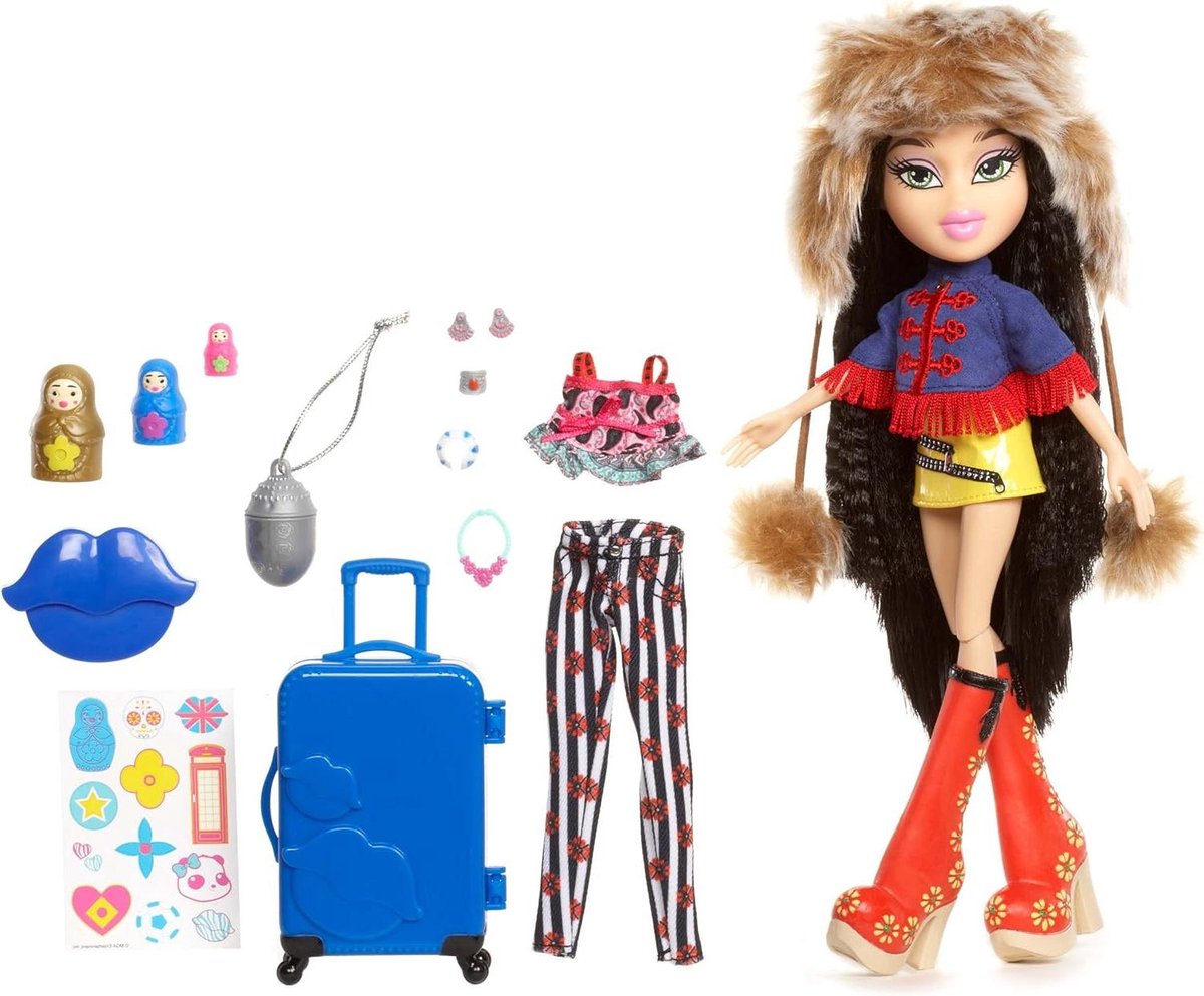 Bratz Study Abroad Pop - Poppen Meisjes Mode Poppen - Wereld Ontdekken - Verwisselbare Outfits - 14 Stuks - Meerdere kleuren