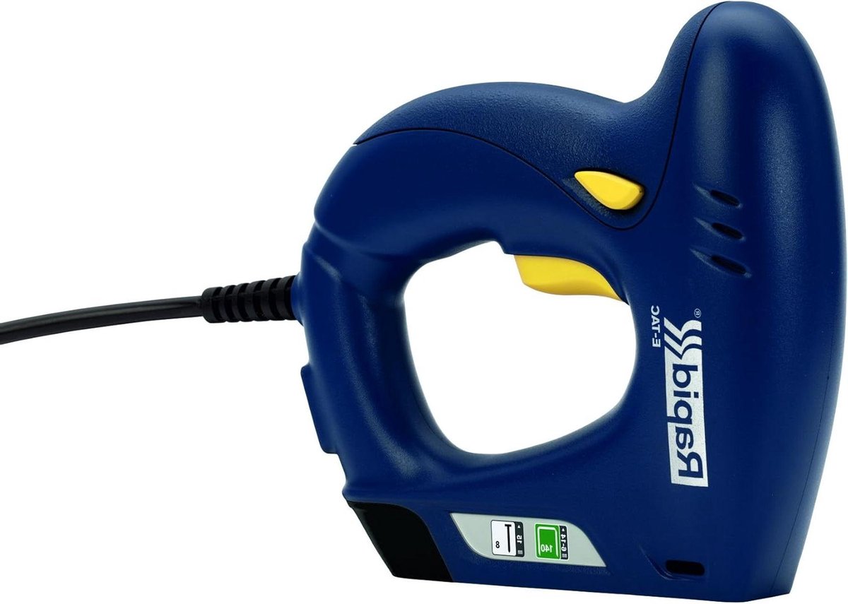 Elektrische Tacker - Nietmachine Handgereedschap - Decoratie en Klussen - Combinatiemagazijn - Type 140/8 - Blauw