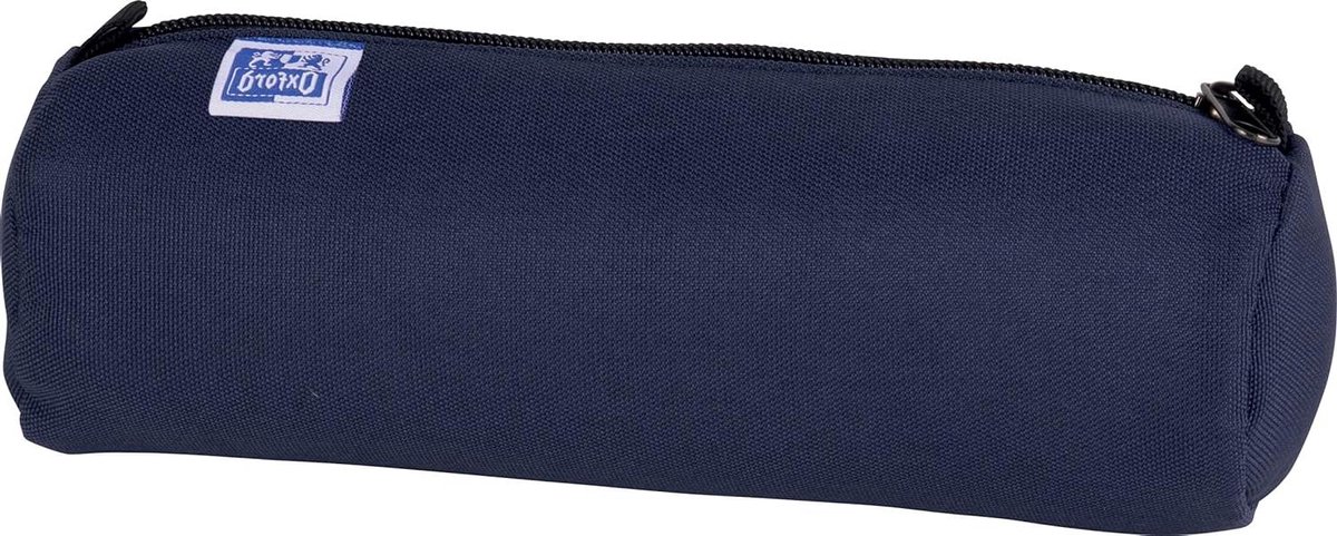 Etui Rond - Pennenhouder Opslag - Bureau Organisatie - Met Identificatie Label - 22 x 7 x 7 cm - Blauw