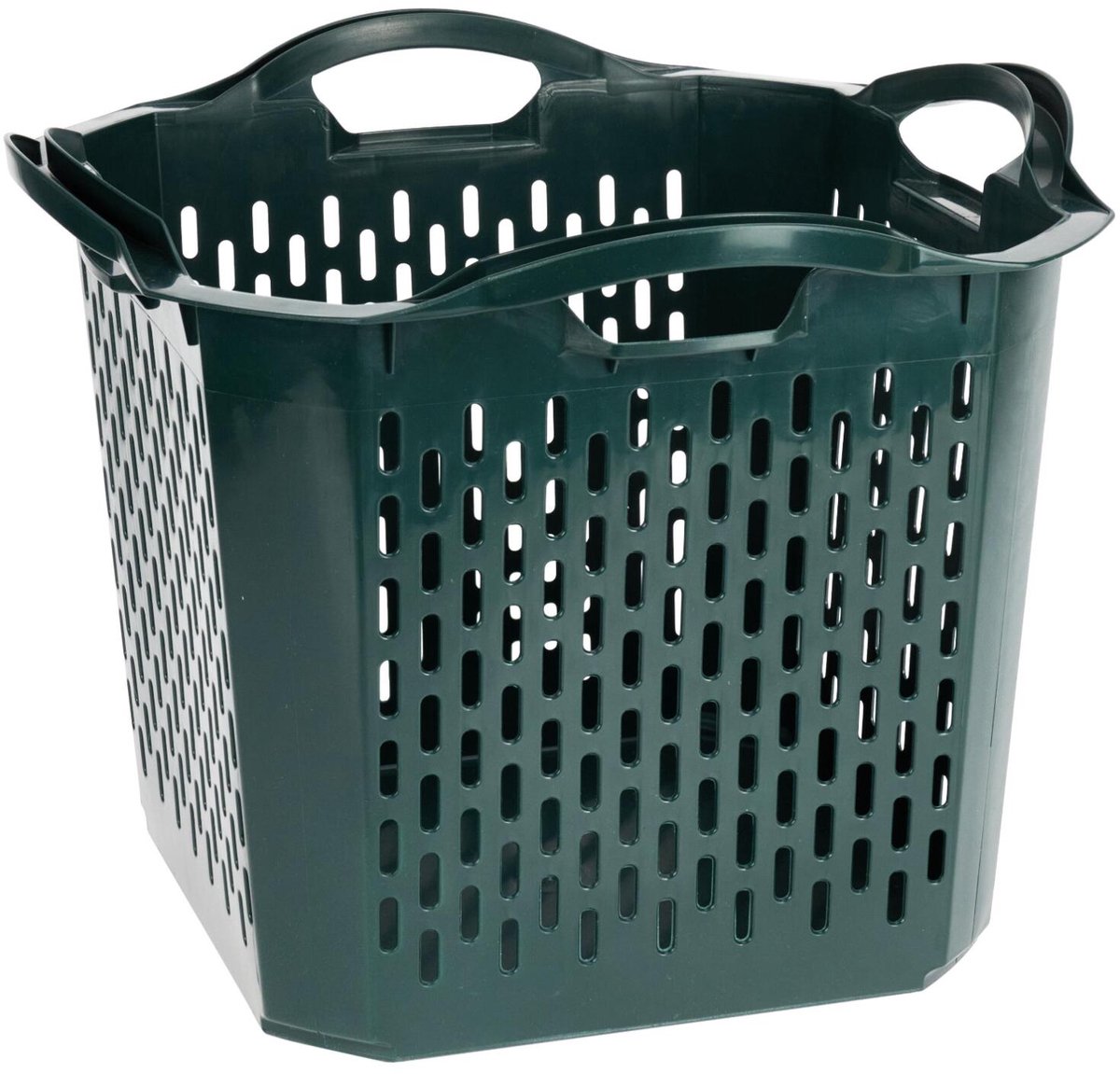 Storage Solutions Haardblokken houtblokken opberg mand / box - mand - 40 x 40 x 32 cm - kunststof - groen — cadeau in Cadeau-ideeën - foto 3