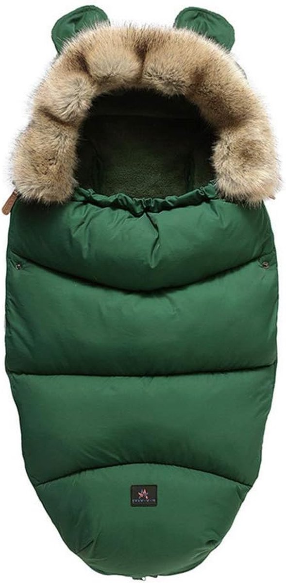 Voetzakken Kinderwagen - Baby Slaapzak - Winter Warm Houden - Waterdicht Winddicht - 100 x 48 cm - Groen