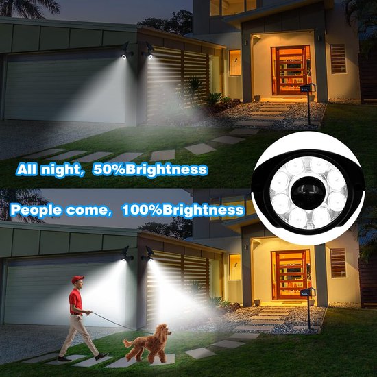Solar Beveiligingslamp met Bewegingssensor voor Buiten - Dummy Camera Functie van solar — afbeelding 3