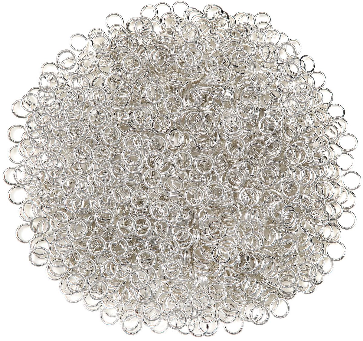 Springringen 6 mm Open Springringen Metaal Sieradenconnector Ketting Links Zilver voor Kettingarmband doe-het-zelf Sieraden Maken