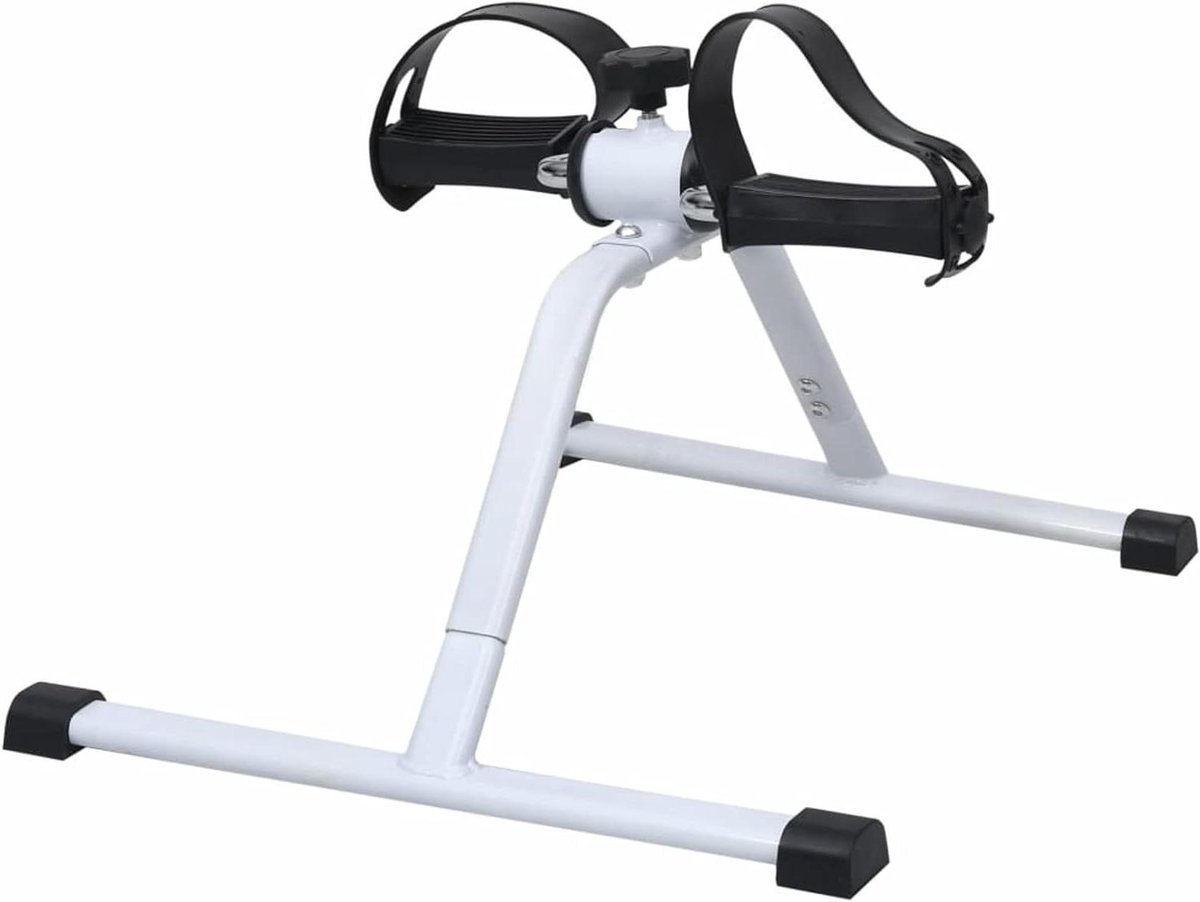 Hometrainer Fiets - Oefenfiets - Thuisconditie Opbouwen - Compact en Draagbaar - 51x41x32 cm - Zwart/Zilver