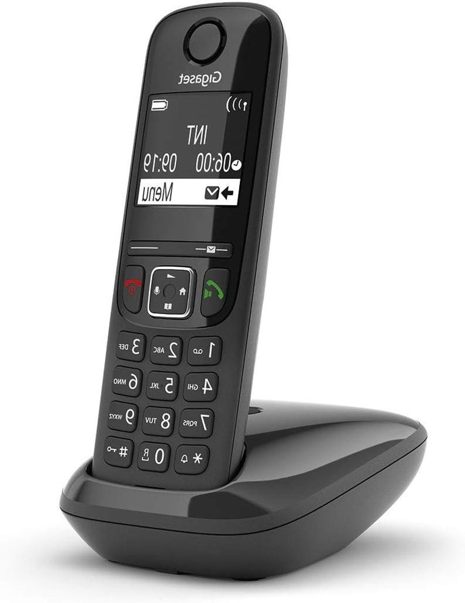 Draadloze Telefoon - Huistelefoon Vast - Thuis Bellen - Groot Contrast Display - 10 Uur Beltijd - Zwart