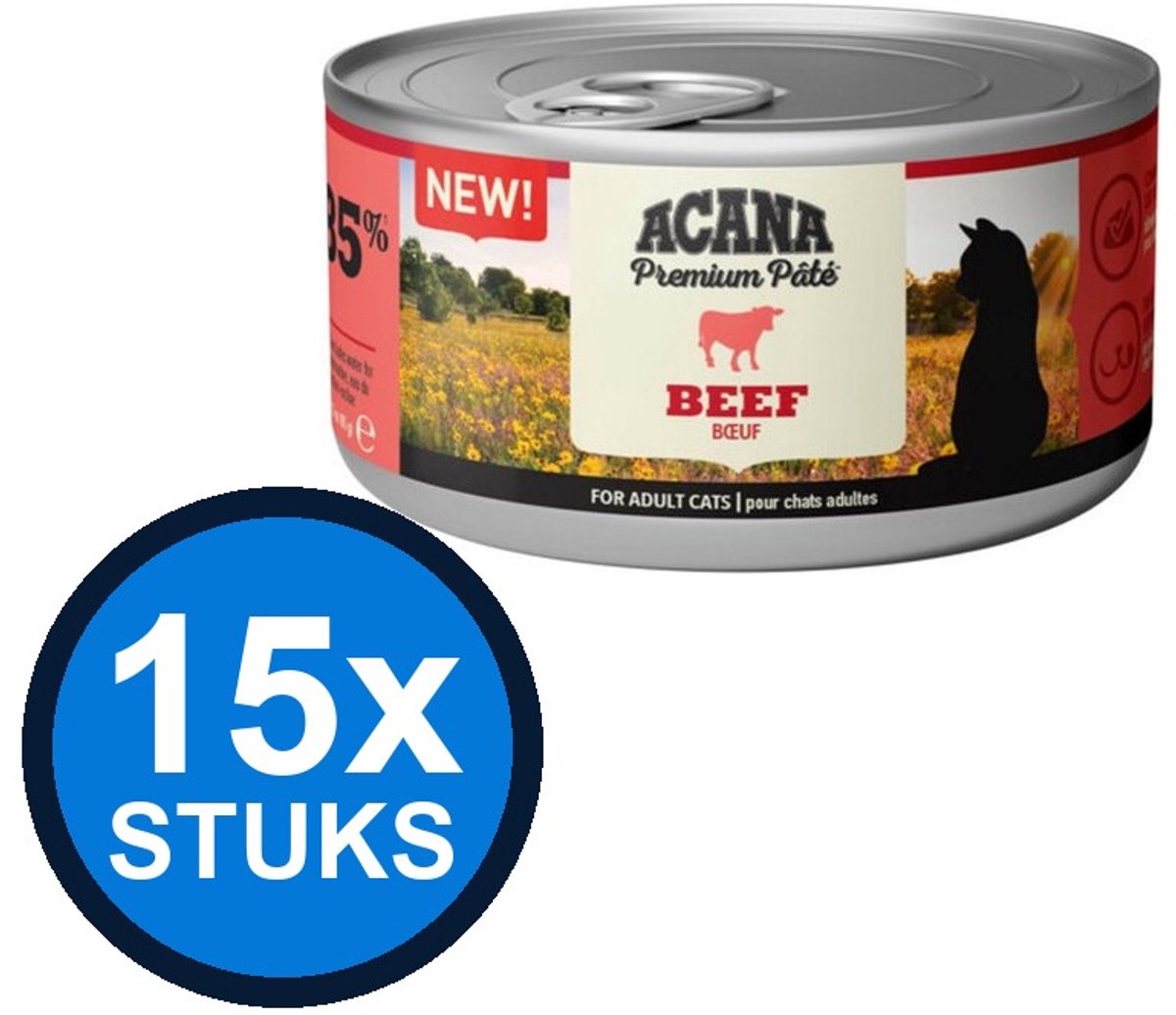 Acana Acana - Premium Pate Cat Beef - Kattenvoer Natvoer - 85 g