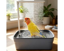 Multifunctionele Vogel Douche met Circulerend Water voor Parkieten en Vogels, Ideaal voor een Verfrissend Bad