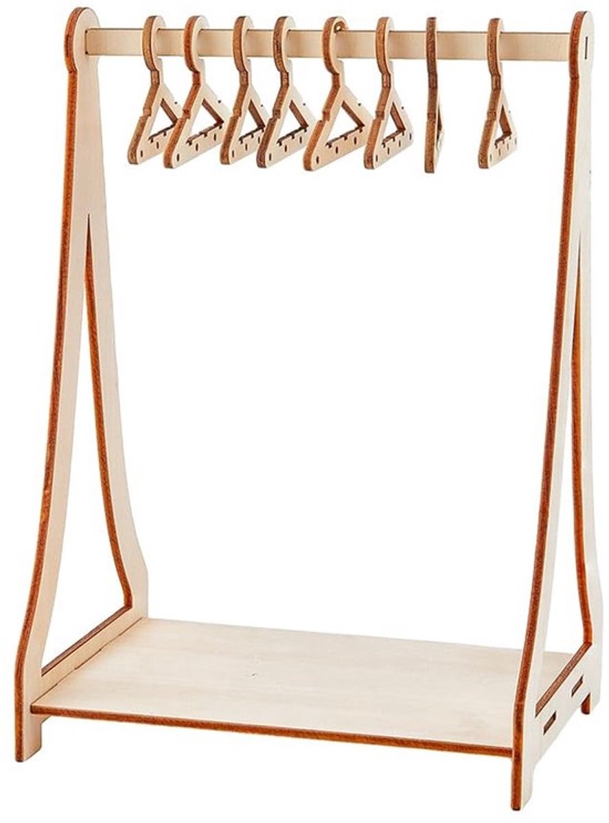 Golden crown - Houten Miniatuur Hangers - Oorbel Hanger Rack