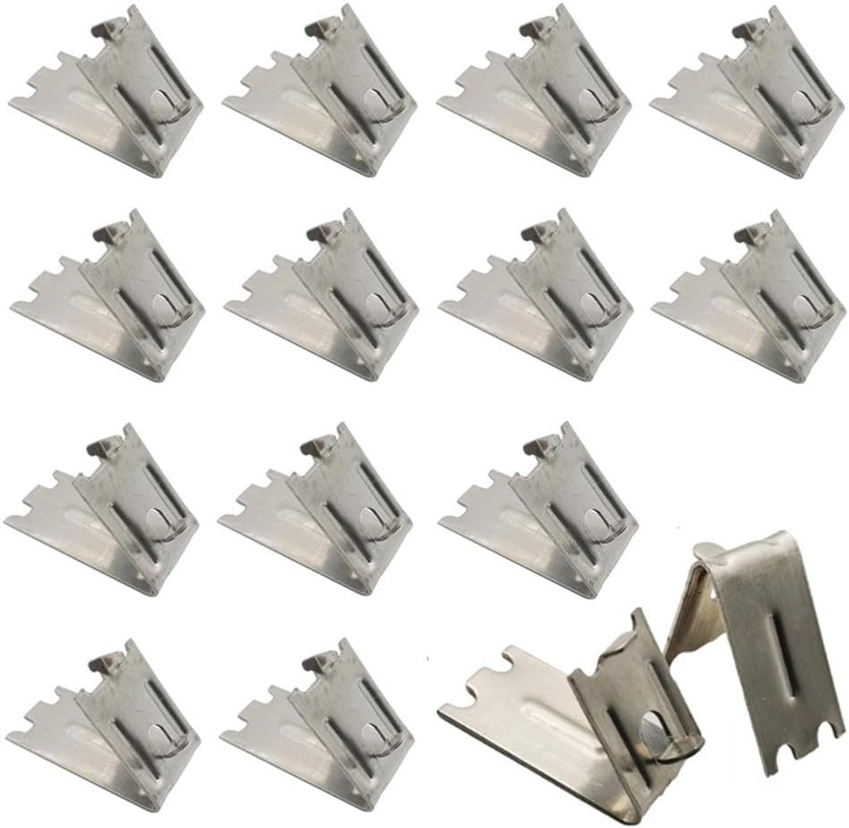25 stuks clips voor rekken koelkast, clips voor rek vrieskast houder voor rek koelkast haken roestvrij staal clip voor koelkast koelkast
