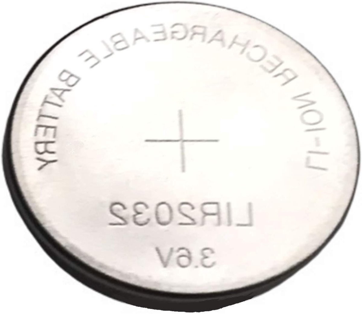Knoopcel Batterij - Oplaadbare Li-Ion - Apparaten Voeden - Vervangt 200 Wegwerp - 36 Volt 40mAh - Zilver