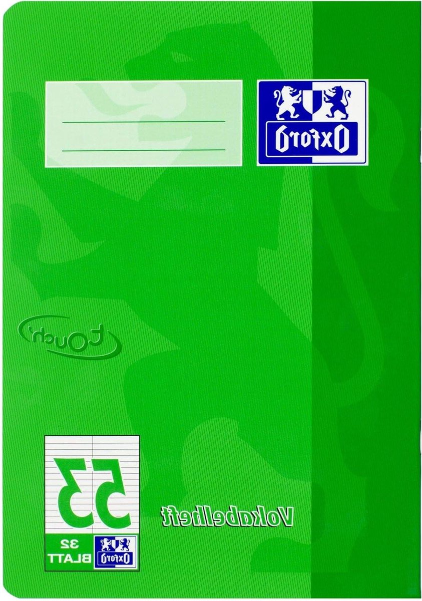 Vokabelschrift A5 - Leerboekje 10 stuks - Woorden Leren - Dubbele Kolom Indeling - 32 Vel - Groen