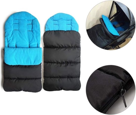 Kinderwagen Voetzak - Baby Slaapzak - Warmte Buiten - Wind- en Waterdicht - 87x40cm - Grijs — afbeelding 3