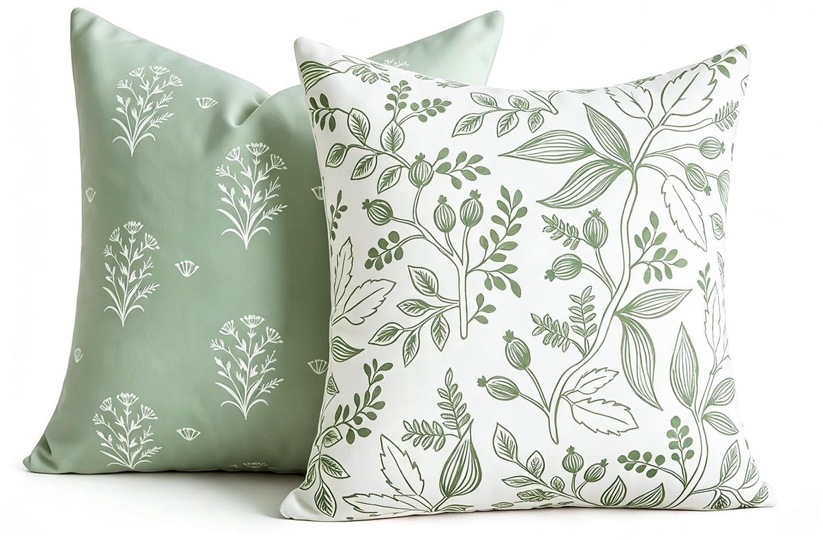 Kussenhoes 40 x 40 cm - Light Sage Green - Boho Modern - Verander je interieur met stijl - ShopVlot