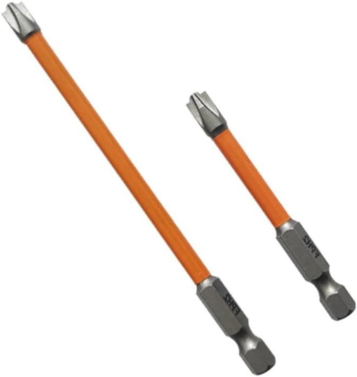 Schroevendraaier Bit - Speciale Kruisbit - Elektra Werk - Magnetische Aantrekkingskracht - 110 mm - Oranje